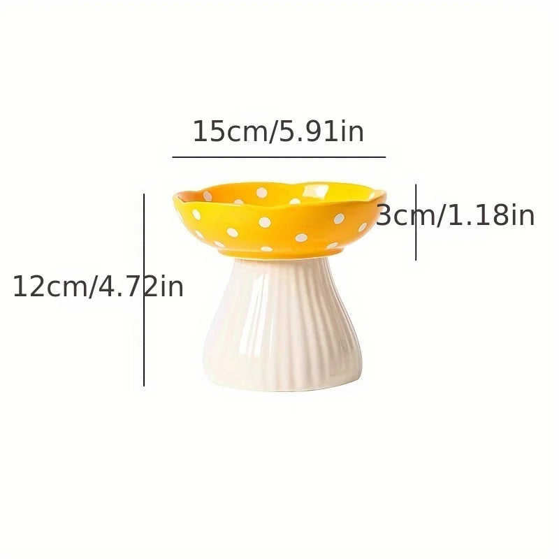 ShroomBowl - Elevated Ceramic Cat Dish