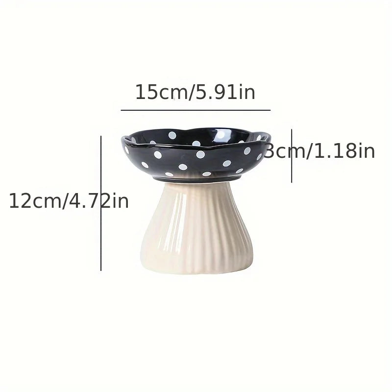 ShroomBowl - Elevated Ceramic Cat Dish
