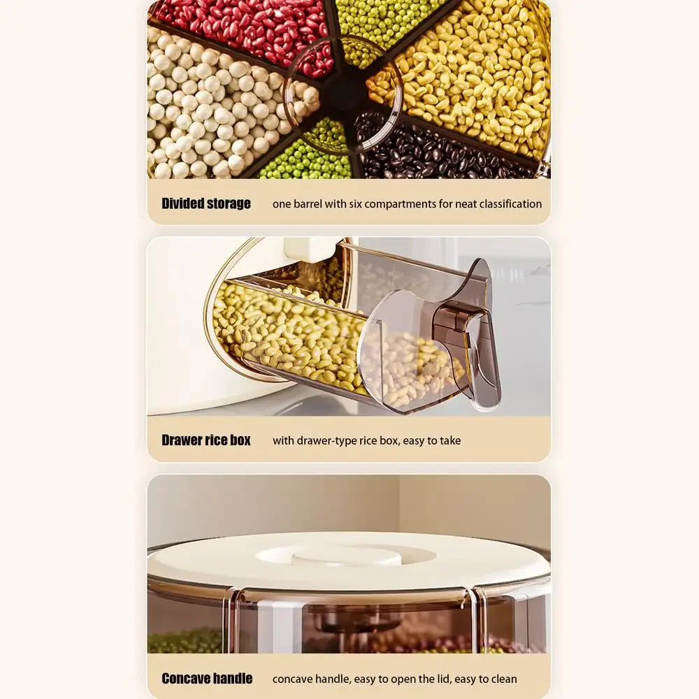 RotaryGrain -6- Grid Rice & Cereal Despenser