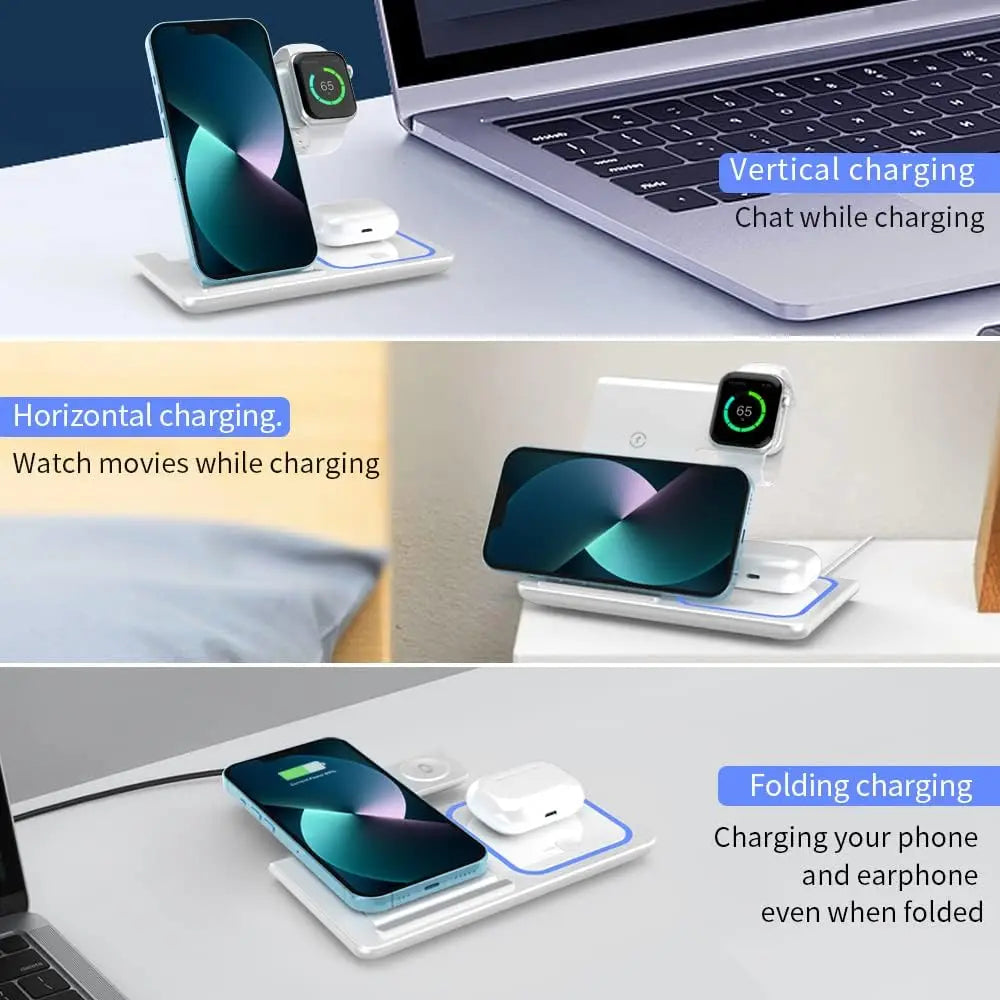 TriCharge-3in-1  Folding Wireless Station