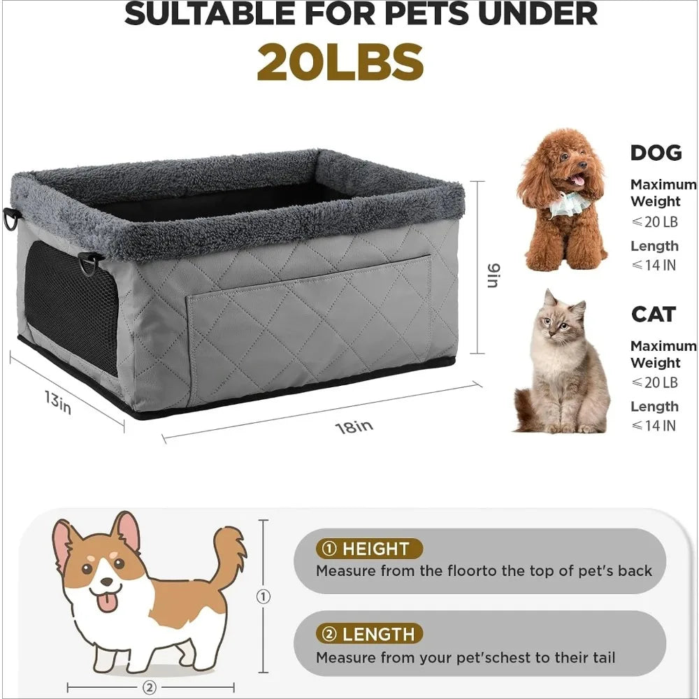 LuxuriDrive - Metal Frame Pet Booster Seat