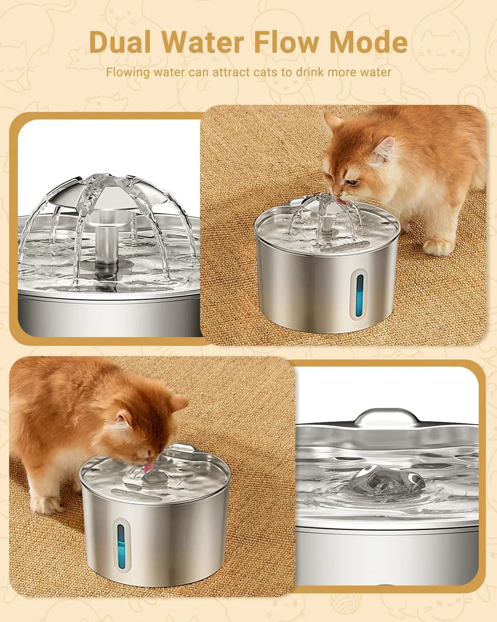 Stainless Steel Pet Fountain