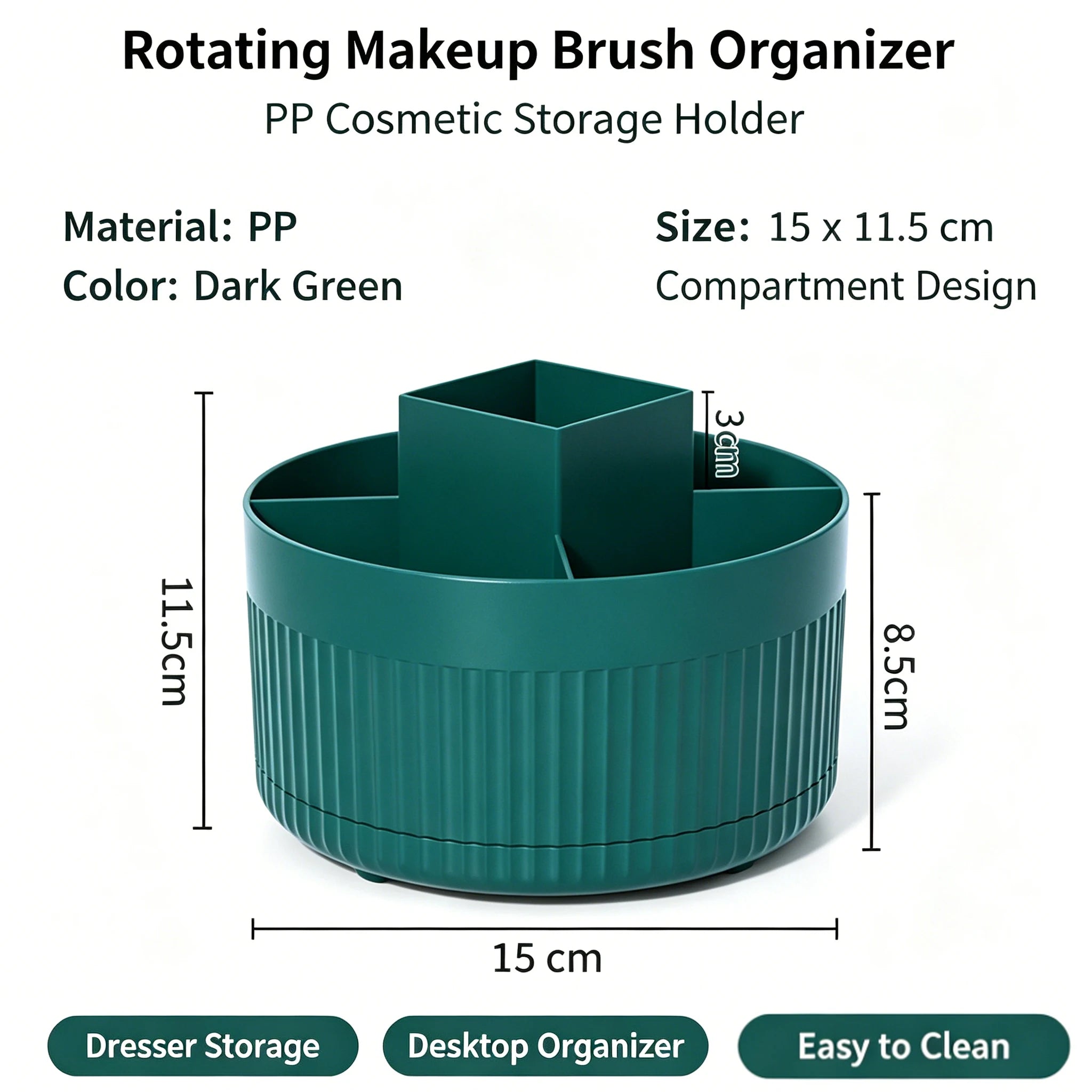 SpinGlam-360°-Degree Rotating Makeup Organizer