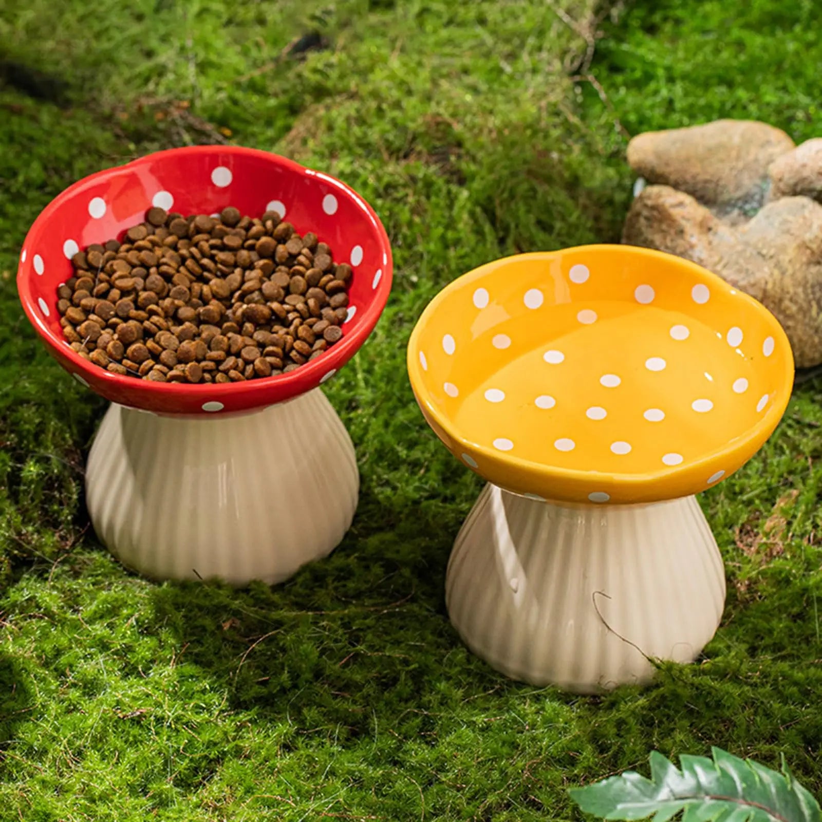 ShroomBowl - Elevated Ceramic Cat Dish