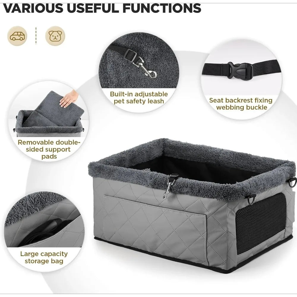 LuxuriDrive - Metal Frame Pet Booster Seat