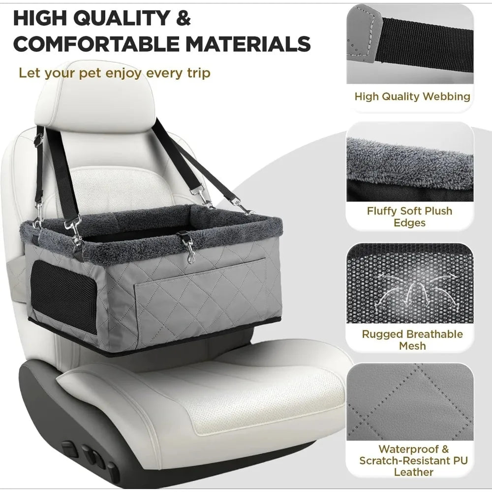 LuxuriDrive - Metal Frame Pet Booster Seat