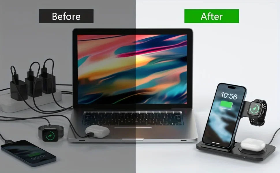 MagFlex - Foldable 3-in-1 Wireless Charger
