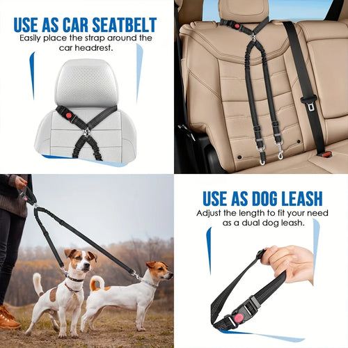 BungeeDrive - 2-in1 Elastic Pet Seatbealt