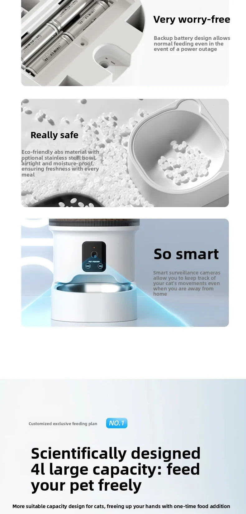 Smart Vizion 4L Video Pet Fedder